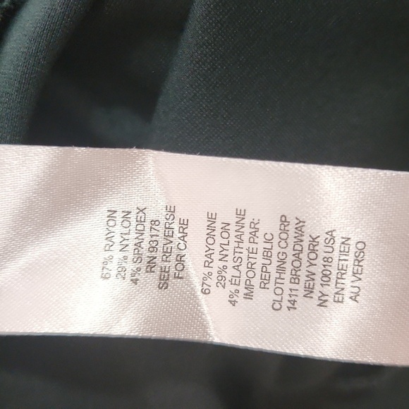 T Tahari Pants Womens Size M Hunter Green Pull On Straight Leg - Picture 10 of 11